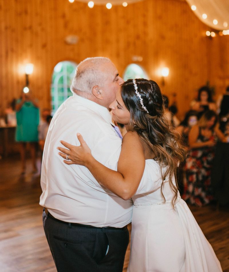 A tender moment with Mariana during a reception dance