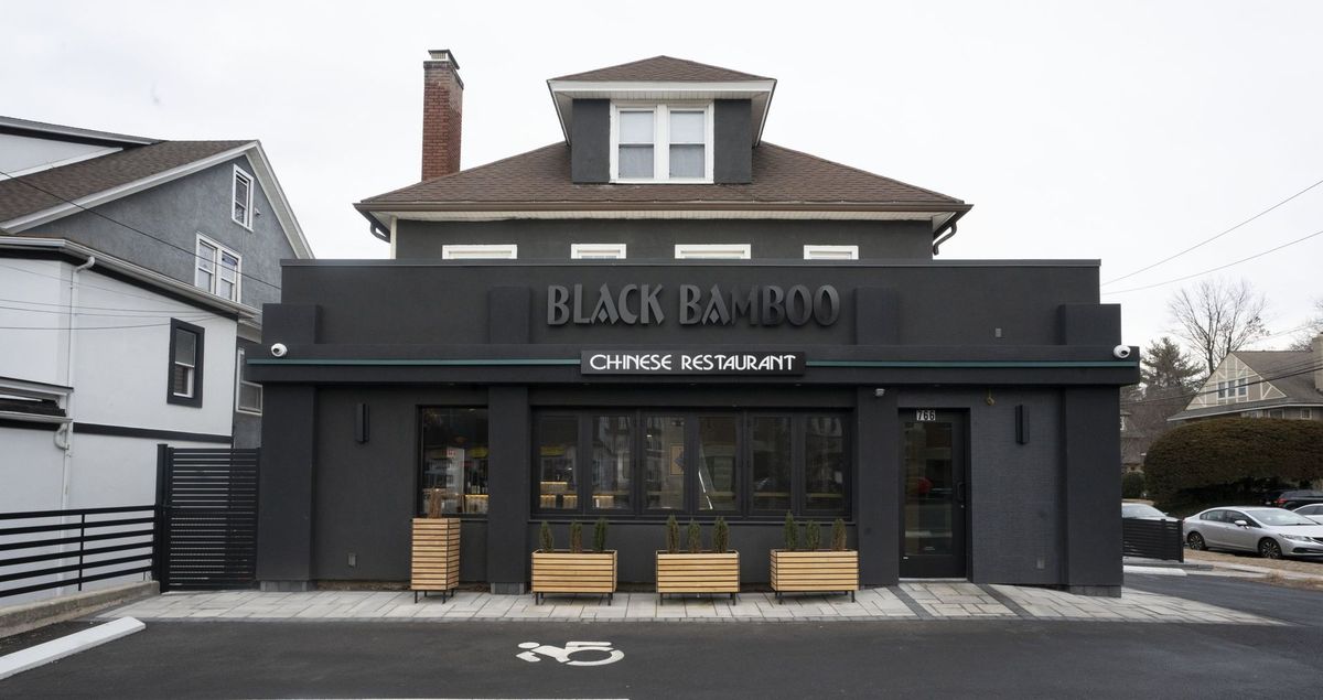 Black Bamboo restaurant facade and entrance on Farmington Avenue