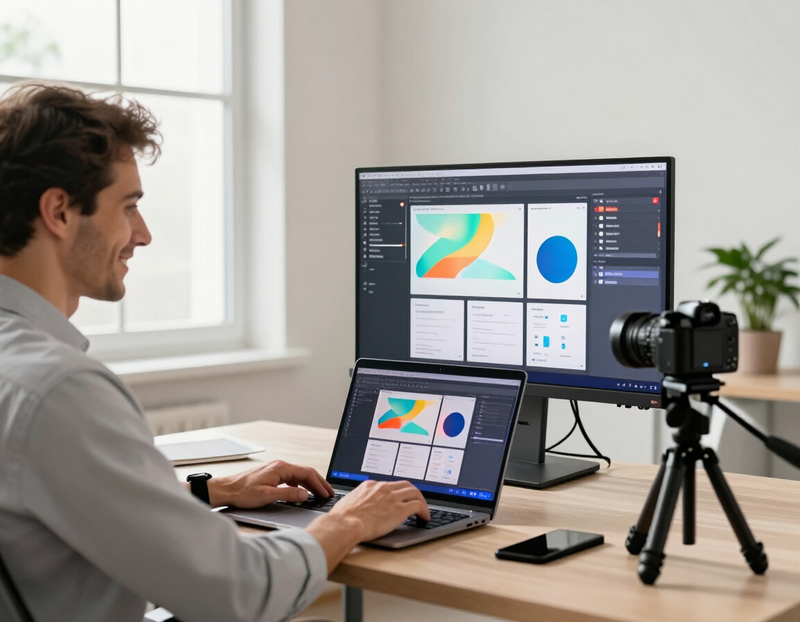 Explainer video production in progress