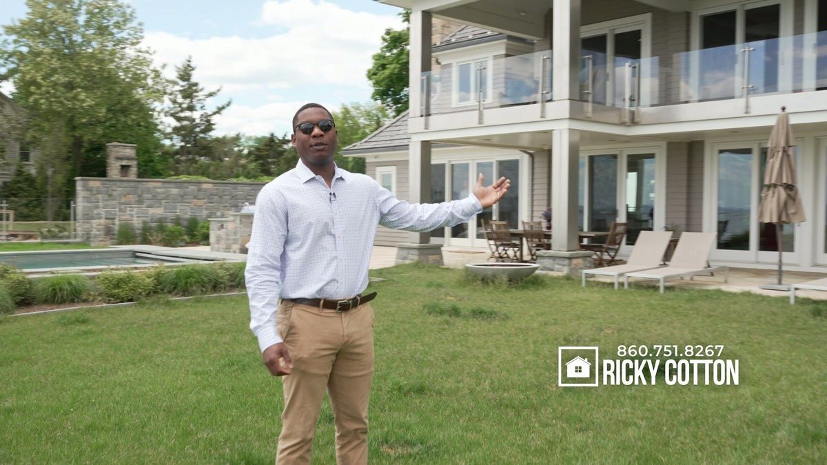 Ricky Cotton presents the property from the lawn