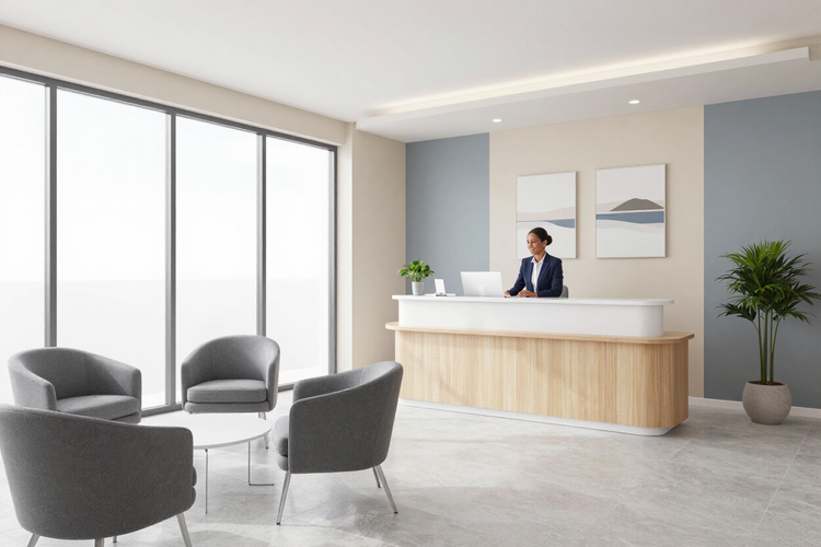 Welcoming reception area