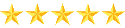 Five Stars on Transparent background.
