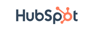 A logo for a company called hubspot on a white background.