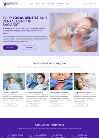 Screenshot of Always Reliable Builders homepage