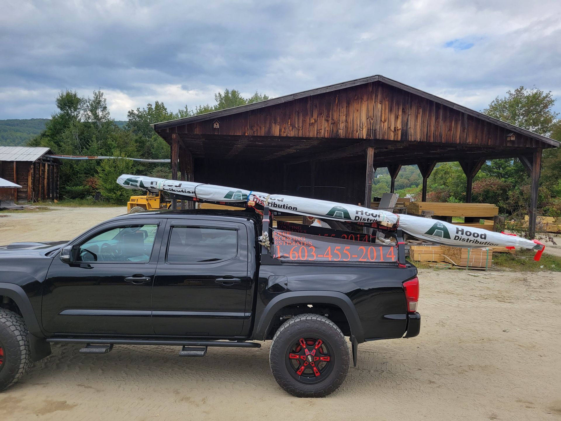pickup truck with logo