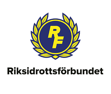 Klicka RF.se hemsida A blue and yellow logo for riksidrottsförbundet