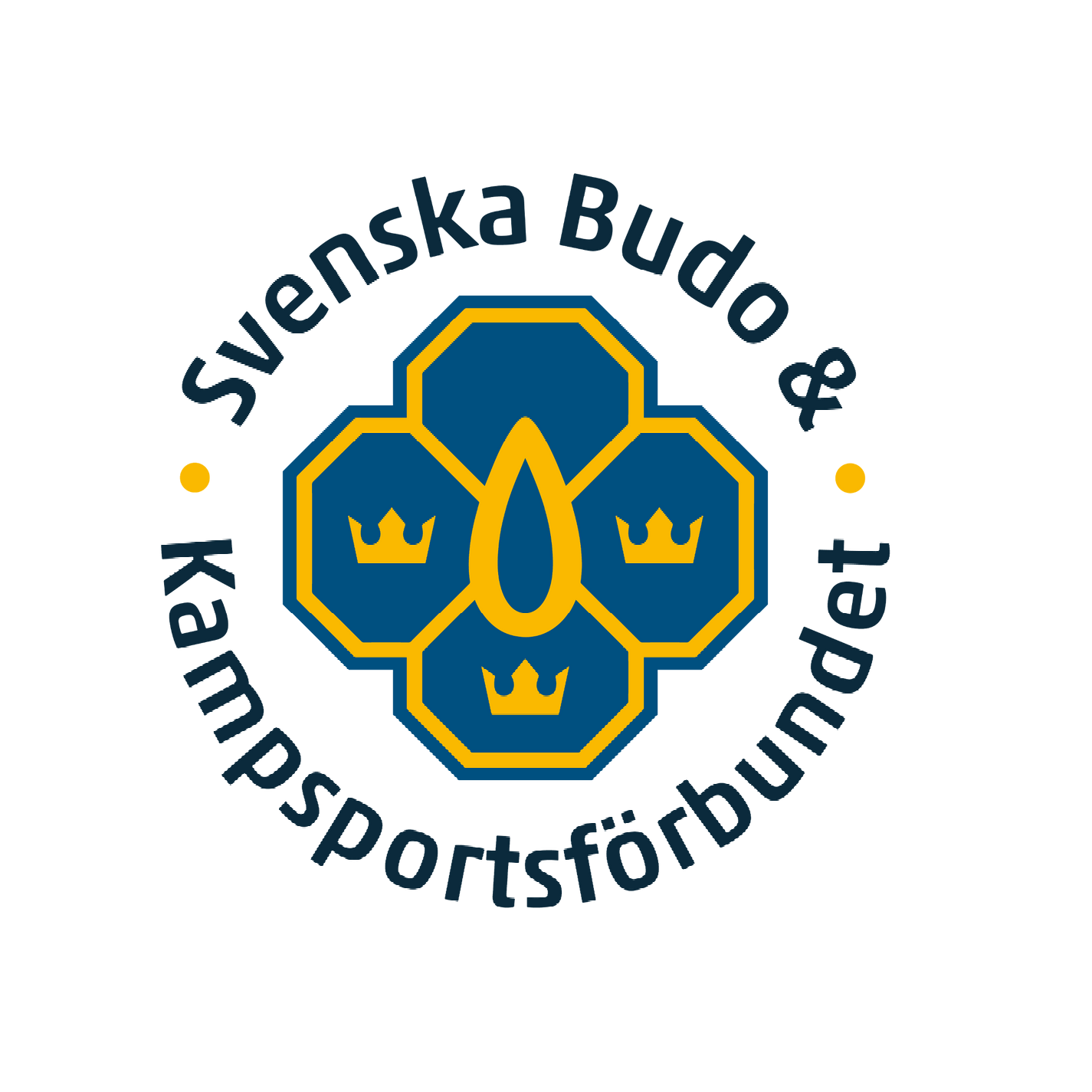 Gå direkt till RF.se hemsida A blue and yellow logo for svenska budo & kampsportsförbundet