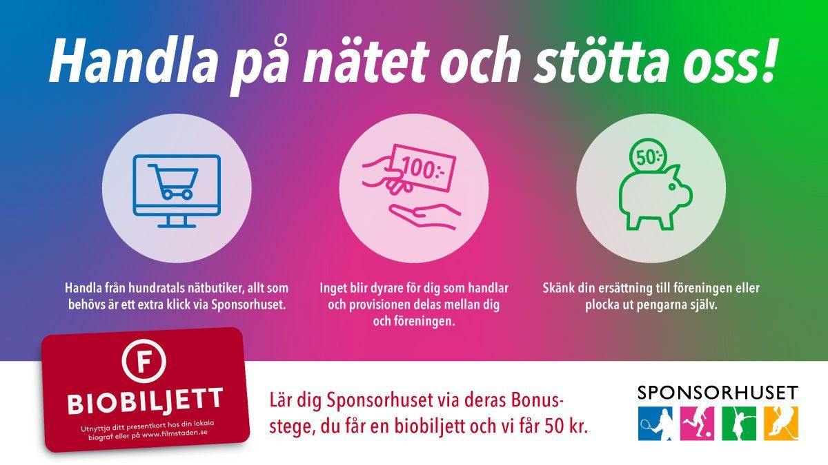 Sponsorhuset – ett enkelt sätt att sponsra oss