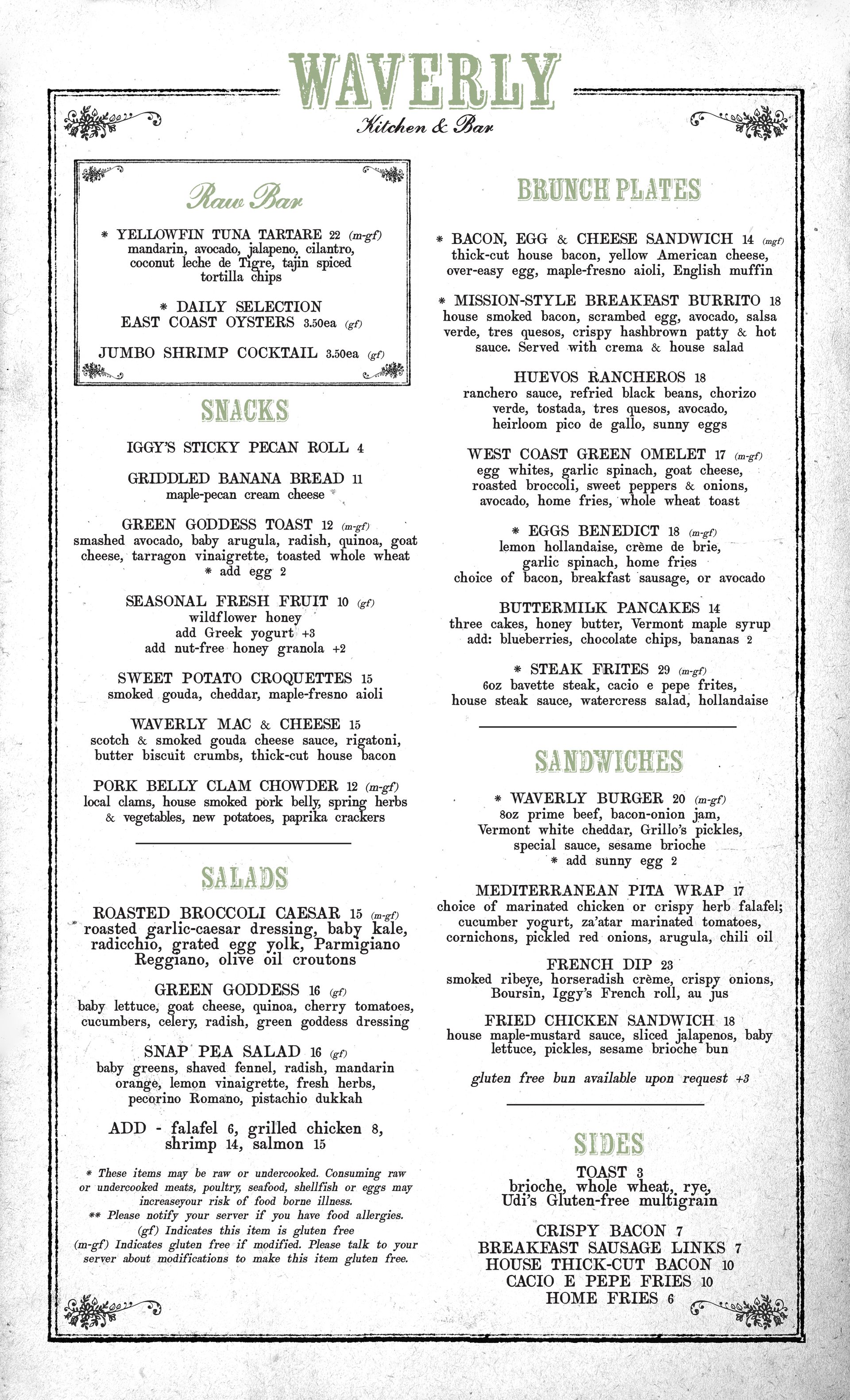 Waverly Kitchen & Bar is a restaurant located in Boston's Charlestown neighborhood.