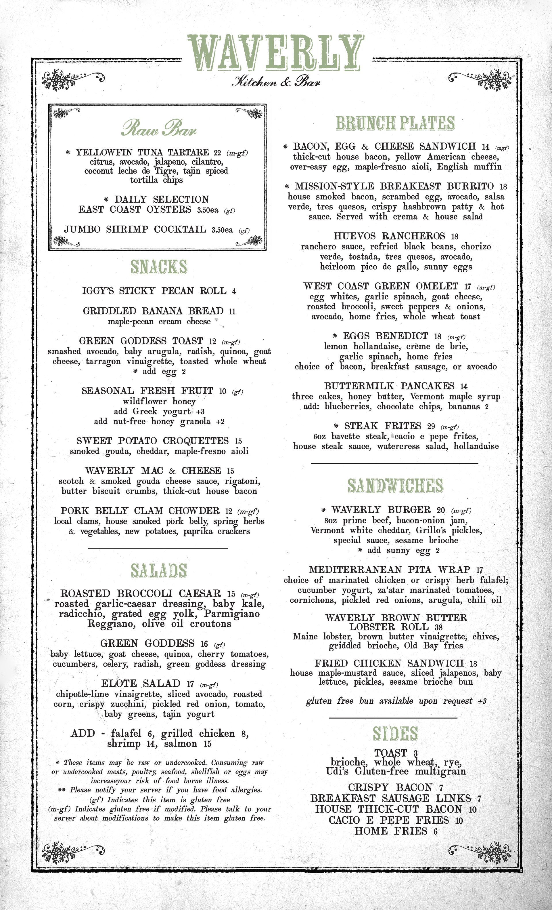 Waverly Kitchen & Bar is a restaurant located in Boston's Charlestown neighborhood.