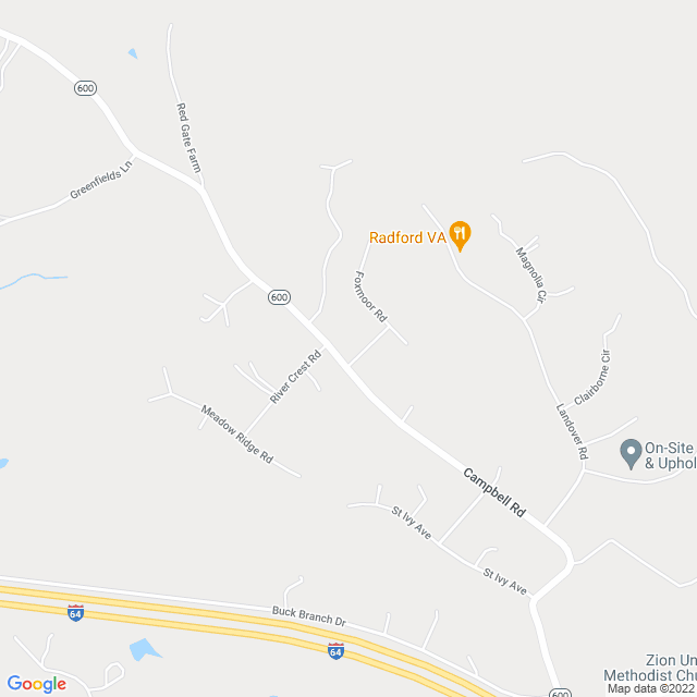 Map of business location