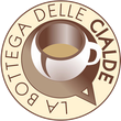 LA BOTTEGA DELLE CIALDE - LOGO Logo: Tazza da caffè all'interno di un fumetto, testo