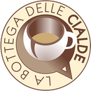 LA BOTTEGA DELLE CIALDE - LOGO Logo: Tazza da caffè all'interno di un fumetto, testo