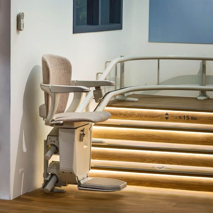 Stair lifts in action