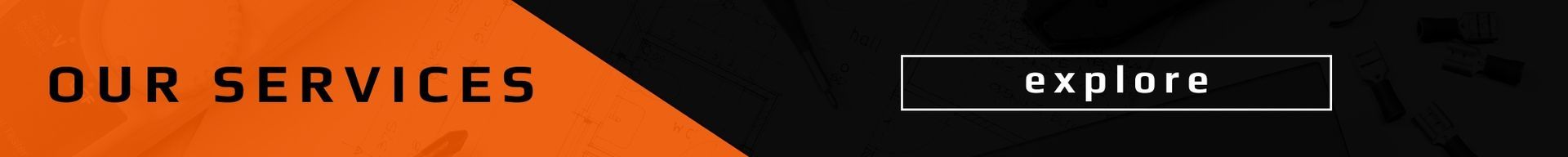 A banner with the orange text
