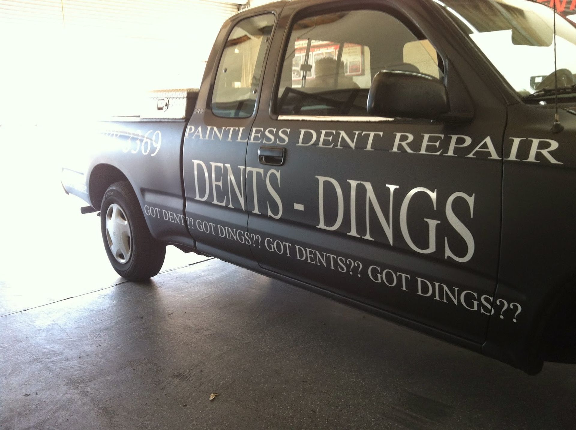 Black truck with 