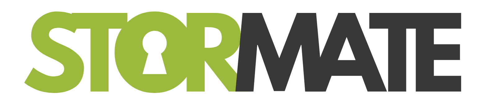 The StorMate logo is written in green and black on a white background.