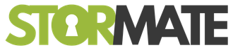The StorMate logo is written in green and black on a white background.