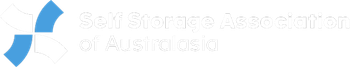 A blue and white logo for the skill shortage association of australia.