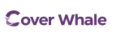 A purple cover whale logo on a white background