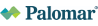 A close up of the palomar logo on a white background