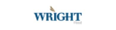 A logo for wright films with a feather in the middle