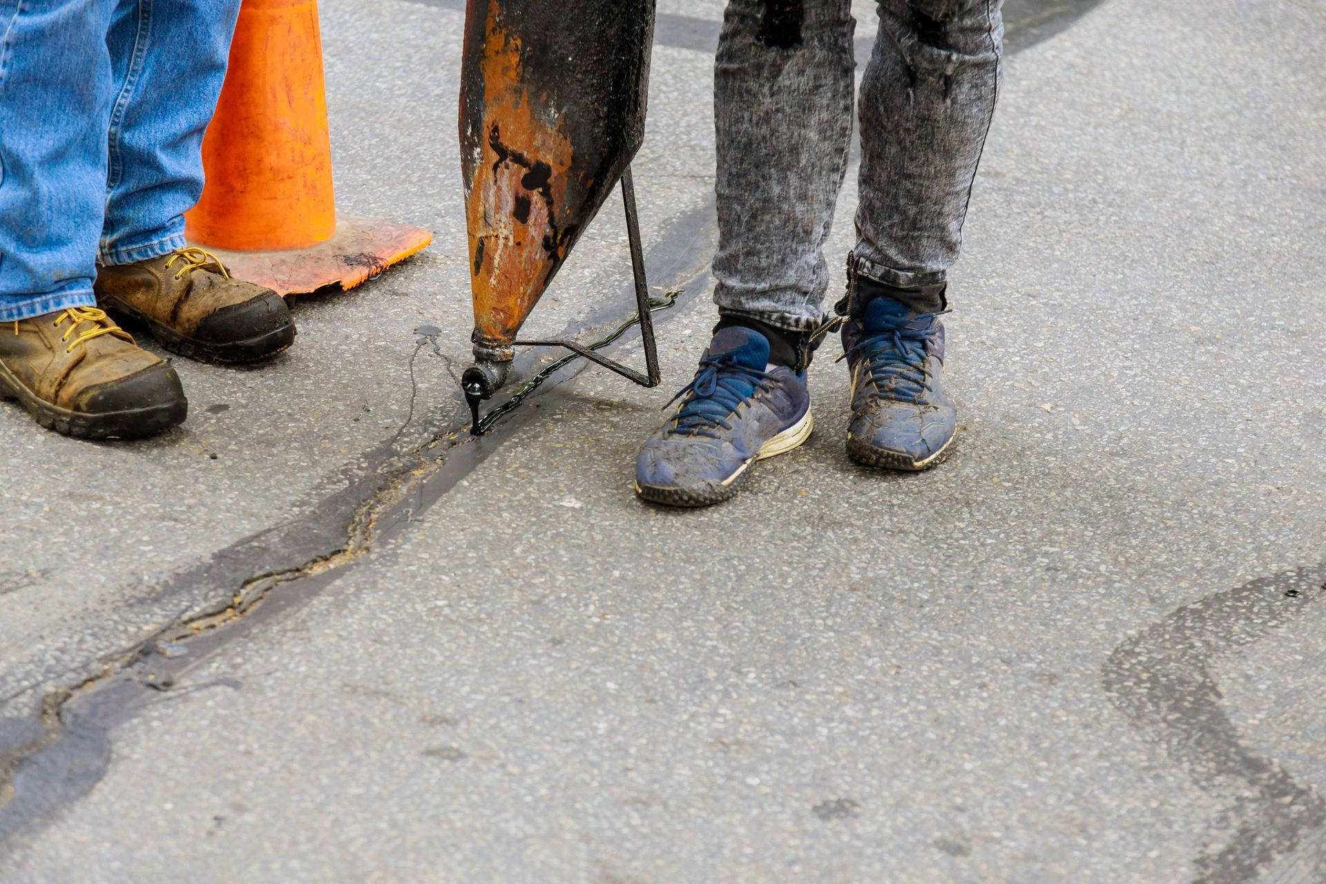 Spraying Liquid Asphalt — Bear, DE — Smith Paving & Contracting, Inc.