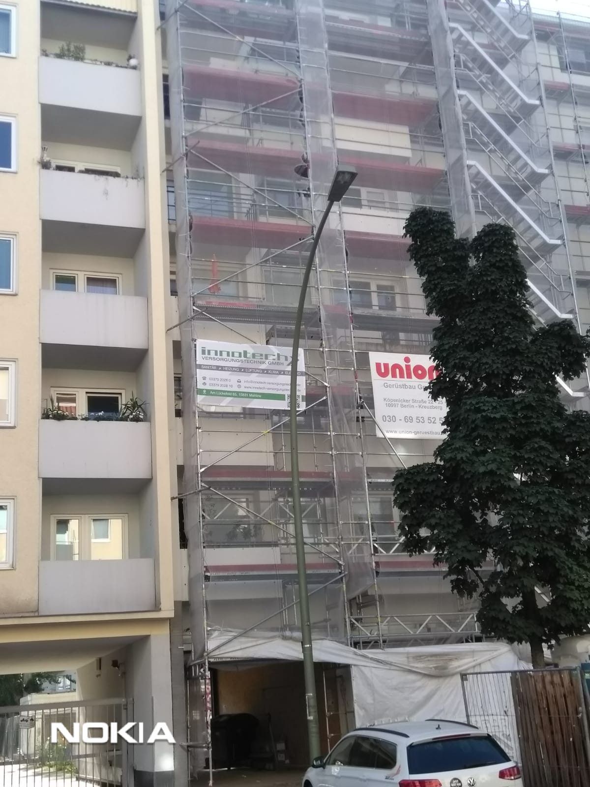 Ein Gebäude im Bau