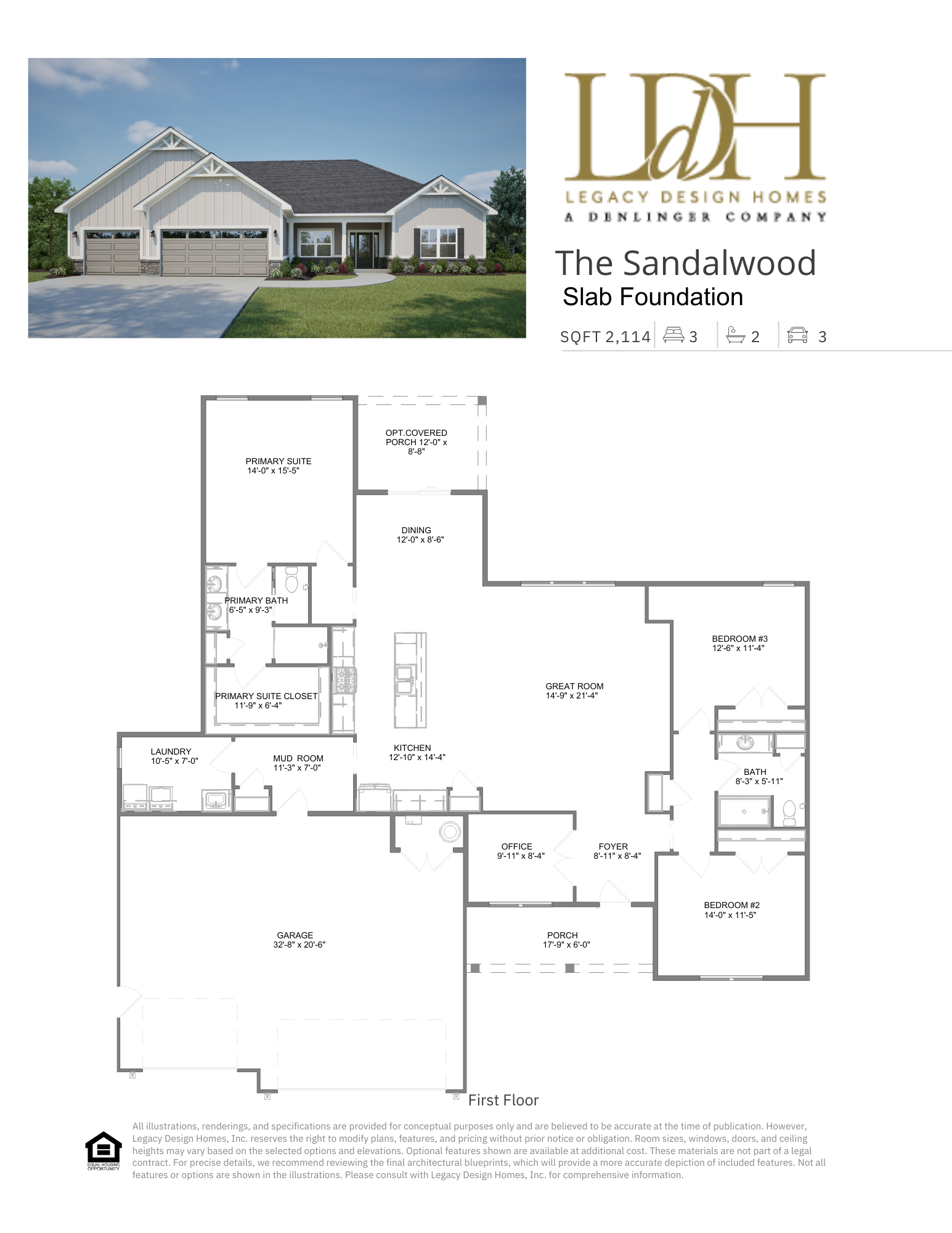 Sandalwood Slab Floorplan
