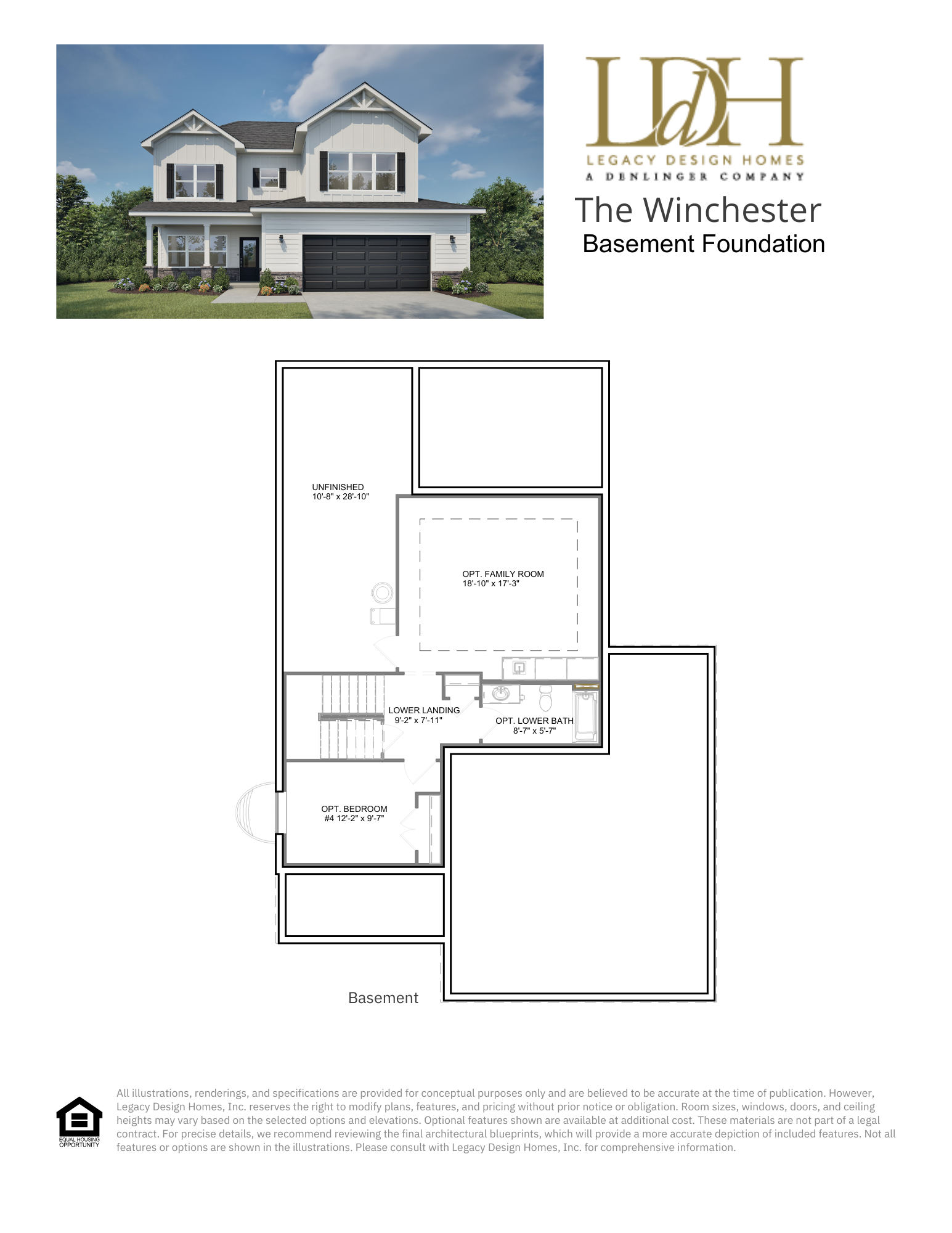 Winchester Basement Floorplan