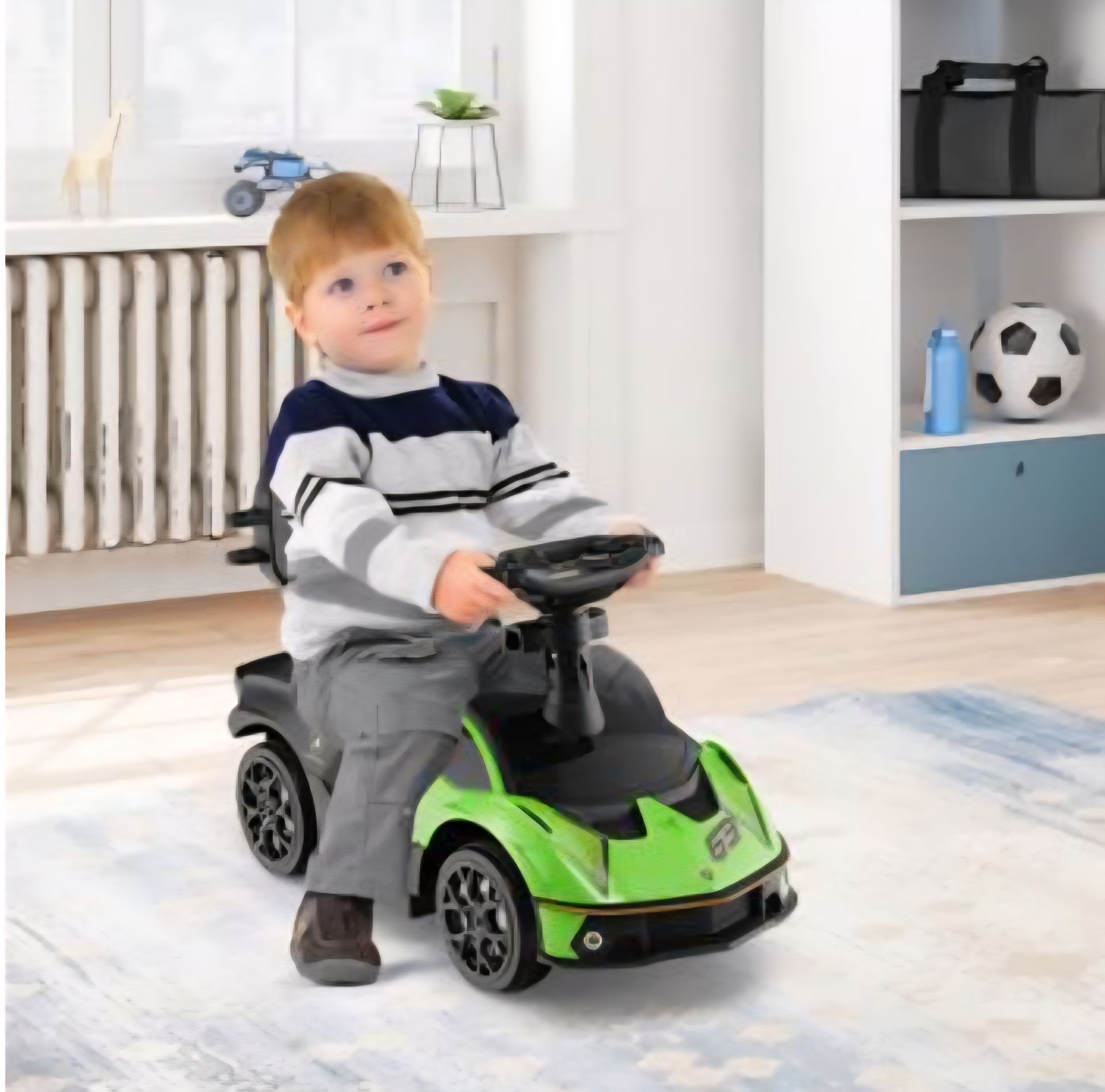 3 in 1 Licensed Lamborghini ride on push car with handle