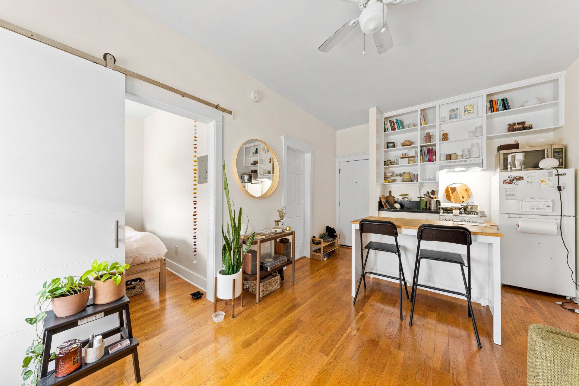 4440 Burns Ave Apartment Kitchen with Hardwood Floors