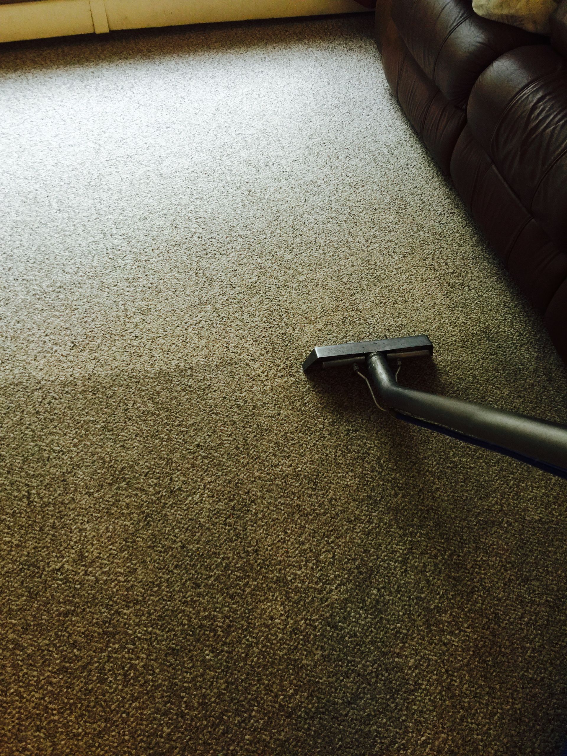 cleaning the tiles