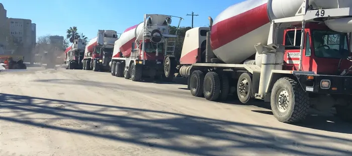 Construction Site Concrete Mixer — Charleston, SC — Van Smith Concrete Company Construction Site Concrete Mixer — Charleston, SC — Van Smith Concrete Company