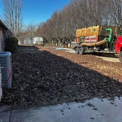 Seasonal yard debris removal in Oklahoma City