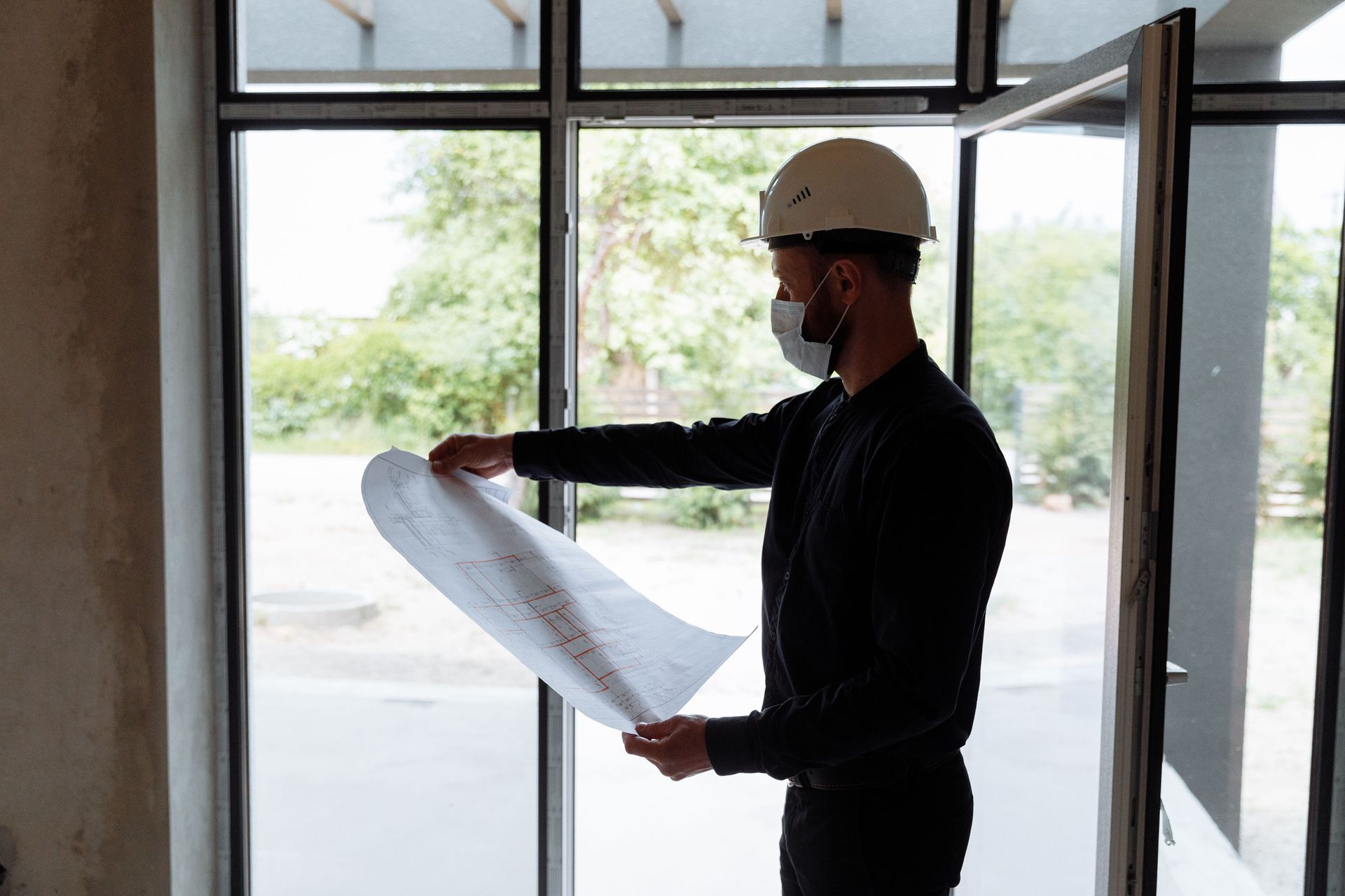 Main Street Contractors estimator assessing a home for aging in place remodeling in Indianapolis