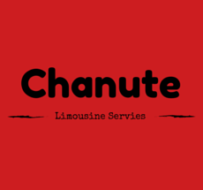 Chanute Limousine Service logo in black on a red background