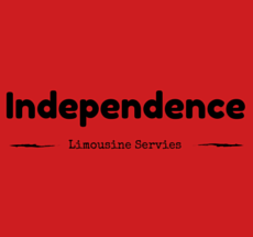 Red logo reading “Independence Limousine Service” on a solid red background.