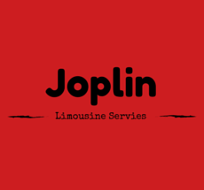 Joplin Limousine Service logo in black text on a red background