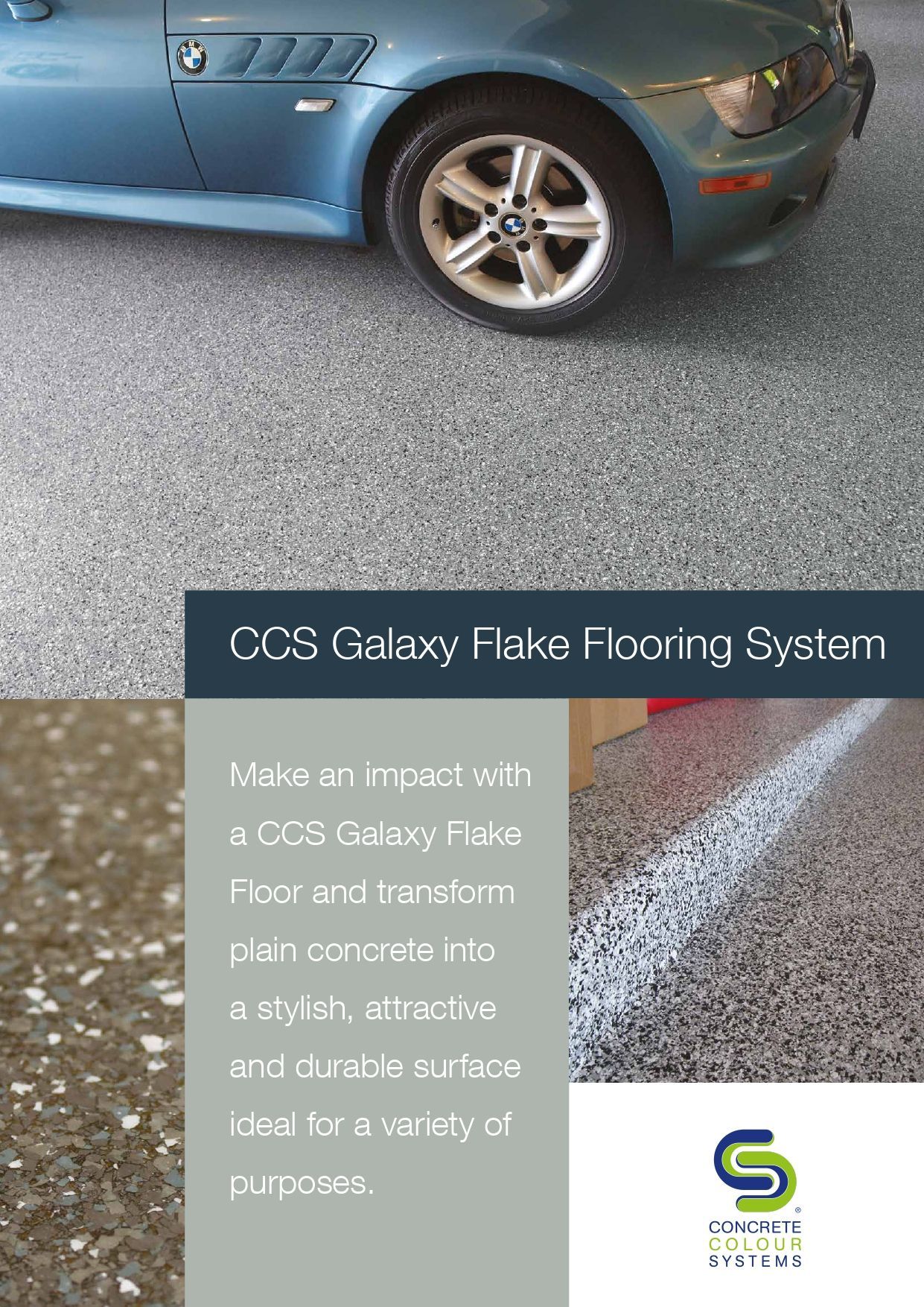 A Blue Car Is Parked on A Concrete Floor in A Garage 
— Fraser Coast Waterproofing in Pialba, QLD