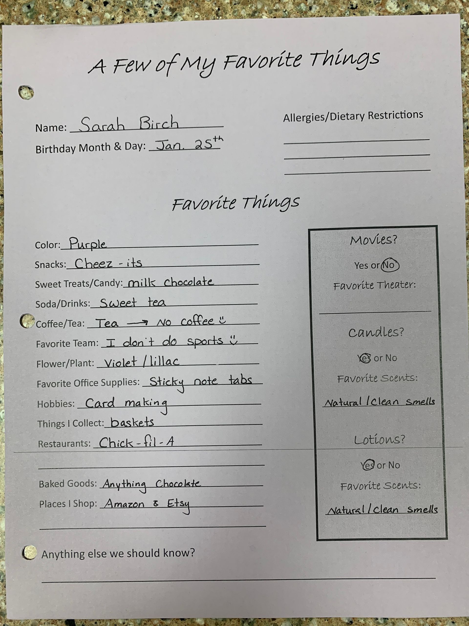 Handwritten worksheet titled “A Family, A Family…”, with notes and a boxed poem on lined paper.