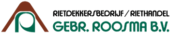 Logo of Gebr. Roosma B.V., a company. Brown and green colors with the company name and text 