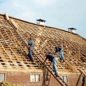 Regelwerk van boerderij open dakconstructie