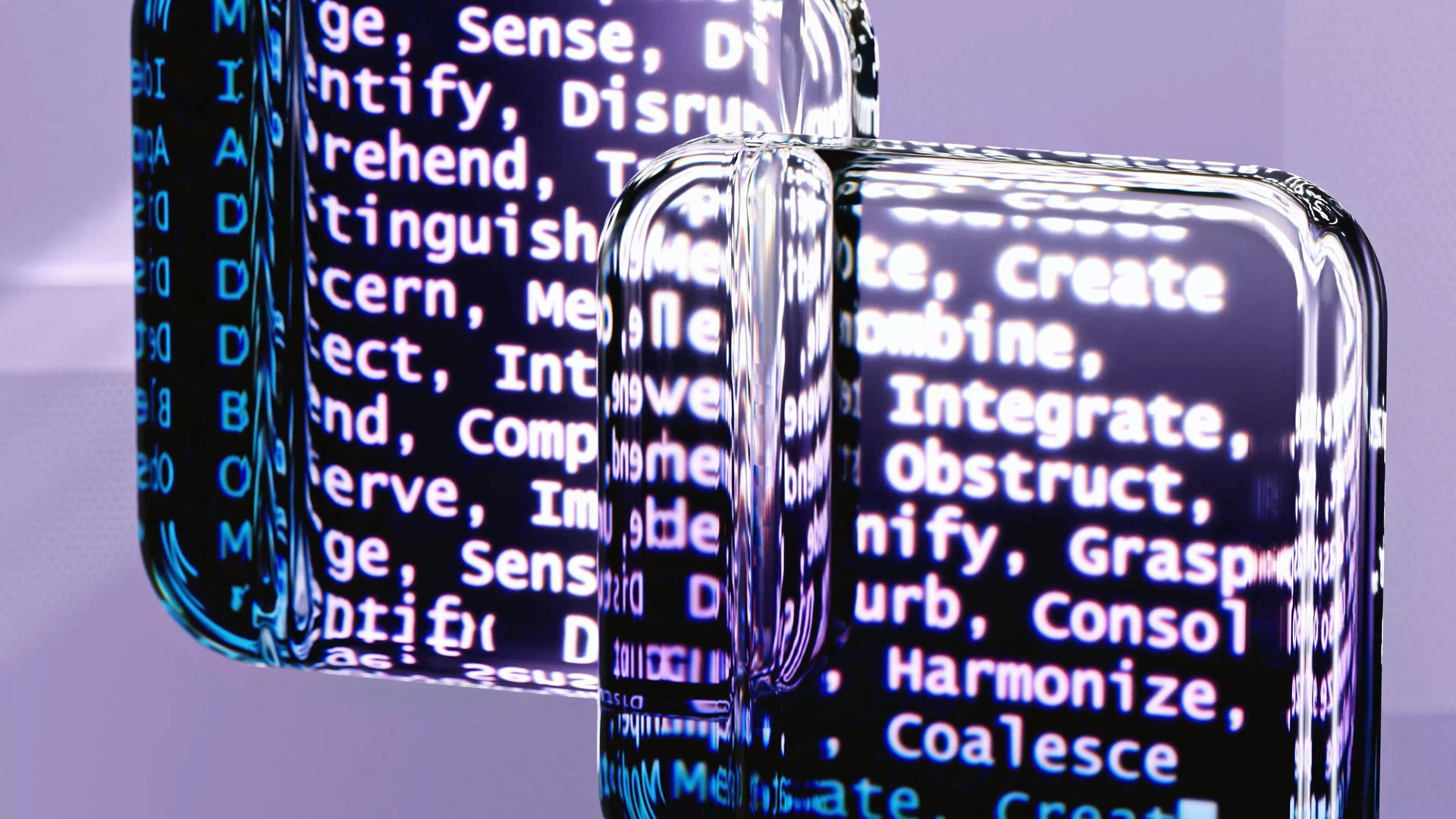 A computer screen with a lot of words on it