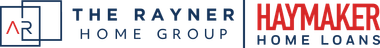 A logo for the rayner home group and haymaker home loans