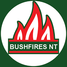 Red flame logo inside white circle, 