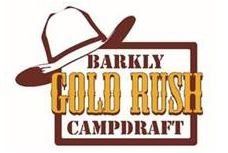 Logo with a cowboy hat and text: 