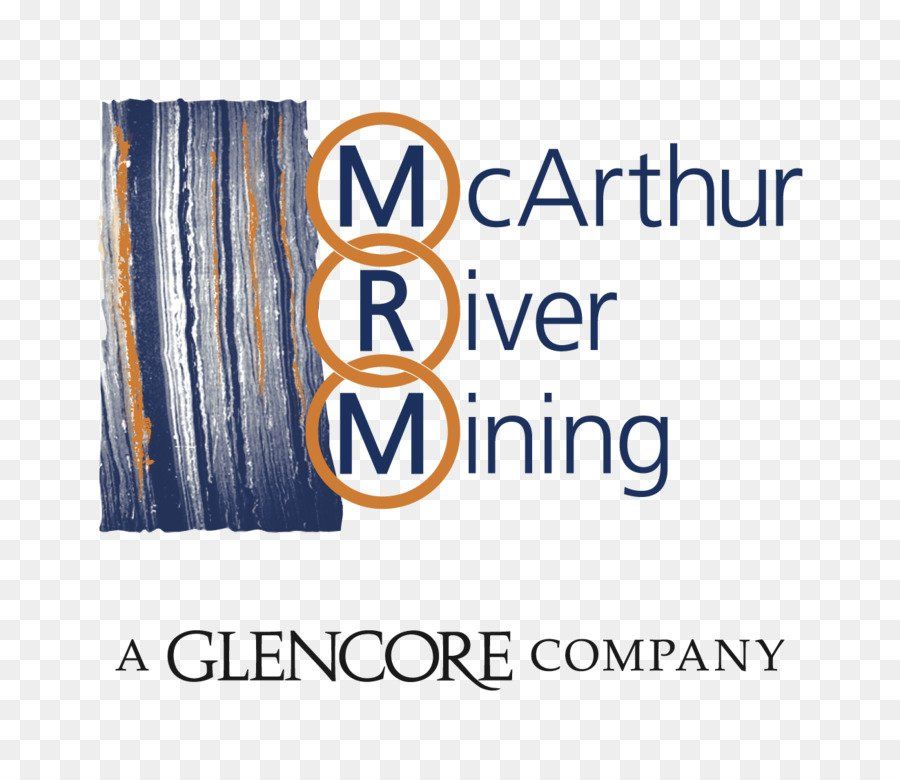 Logo for McArthur River Mining: a blue and orange design with 