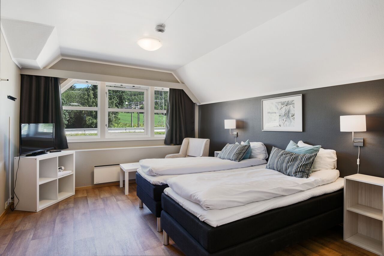 Enkeltrom/twinrom med to enkeltsenger, Kongsvinger Budget Hotel
