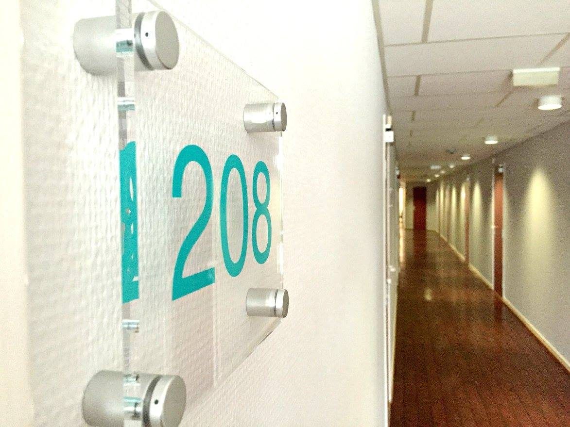 Corridor with room doors